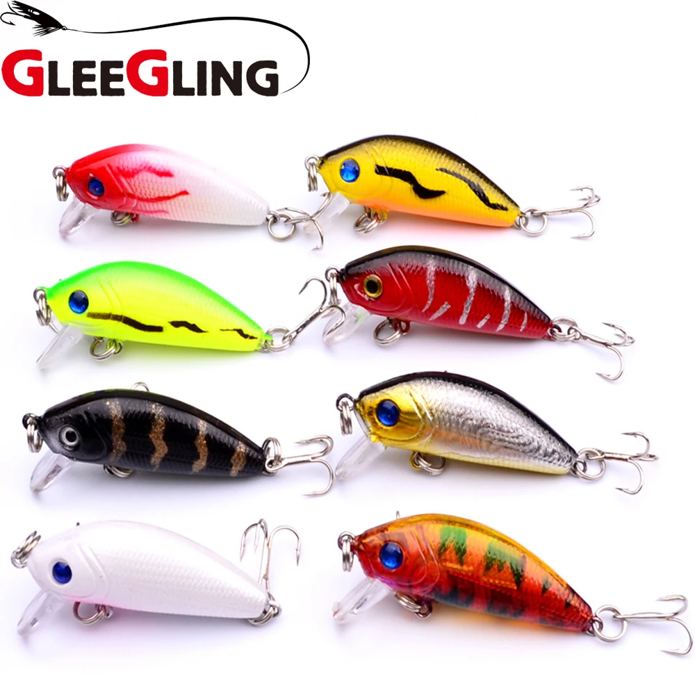 GLEEGLING 8 шт./лот мини рыболовные приманки 5 см/3 6 г Iscas искусственные жесткие для