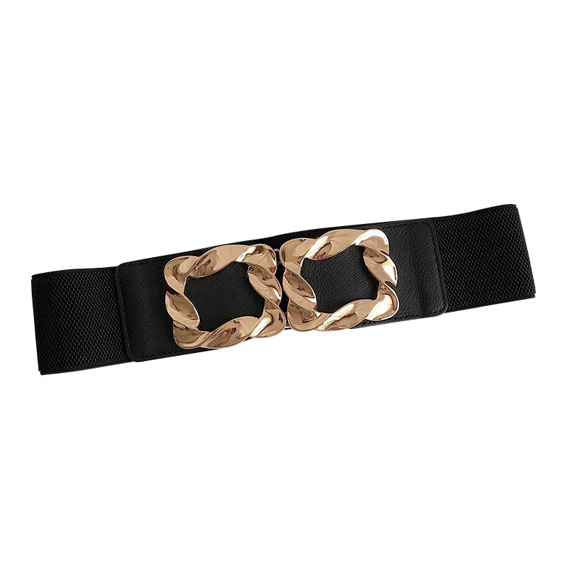 

Famous Brand Belt 6 Cm Wide New Women's Designer Elastic Elastic Decorative Belt All-match Simple Waist Girdle Ladies Belt Gift