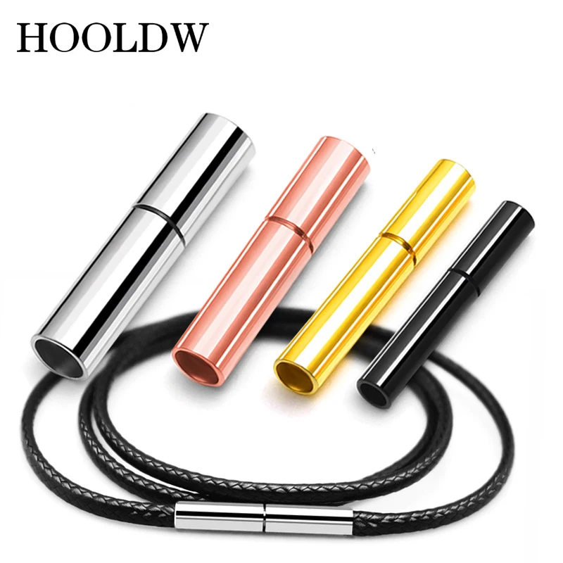 1 мм 5 2 нержавеющая сталь застежка трубка роторная Разъем для DIY кожаный шнур