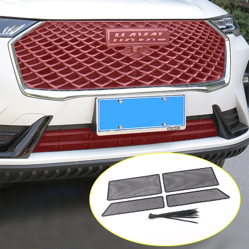

For Haval H6 3th 2021 2022 Car Middle Insect Screening Mesh Front Grille Insert Net Anti-Mosquito Dust Protective Accessories