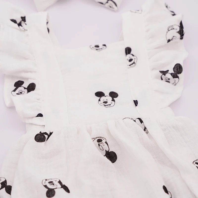 Дисней для новорожденных и маленьких девочек боди комплект одежды малышей с