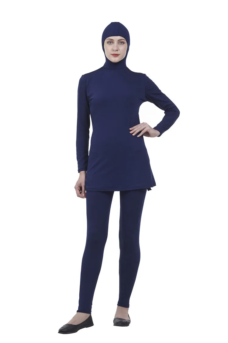 2019 мусульманское скромные Плавание костюмы размера плюс Для женщин Burkinis пляжная
