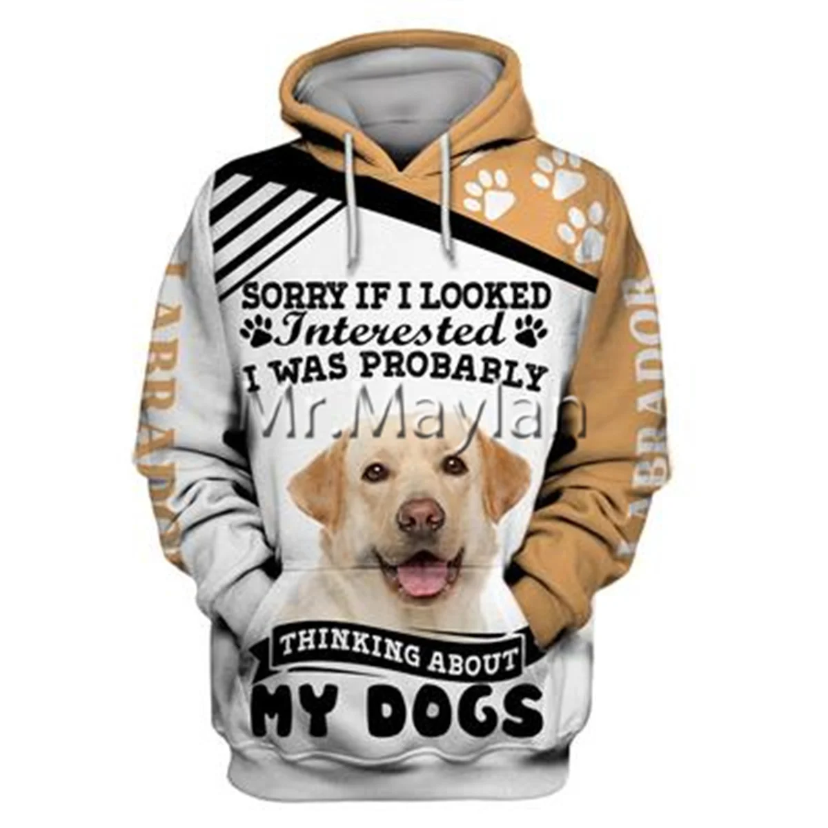 

Personality Fashion Animal Labrador Retriever 3D Printed Graphic Hoodie Men/Women Zip Hooded Streetwear Oversized Sweatshirt 288