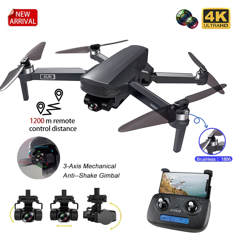 

Квадрокоптер SG908 складной с GPS и HD-камерой 4K