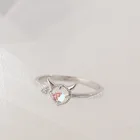Женское регулируемое кольцо в стиле панк, из стерлингового серебра 925 пробы