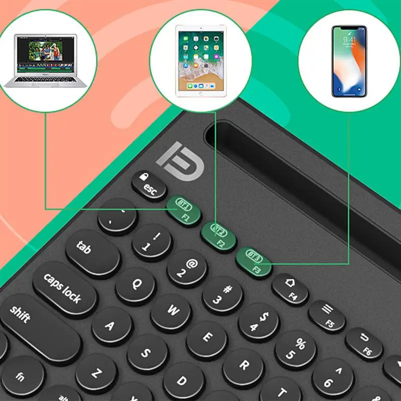 Тонкая портативная Мини Беспроводная Bluetooth клавиатура для iPad 10 2 планшета