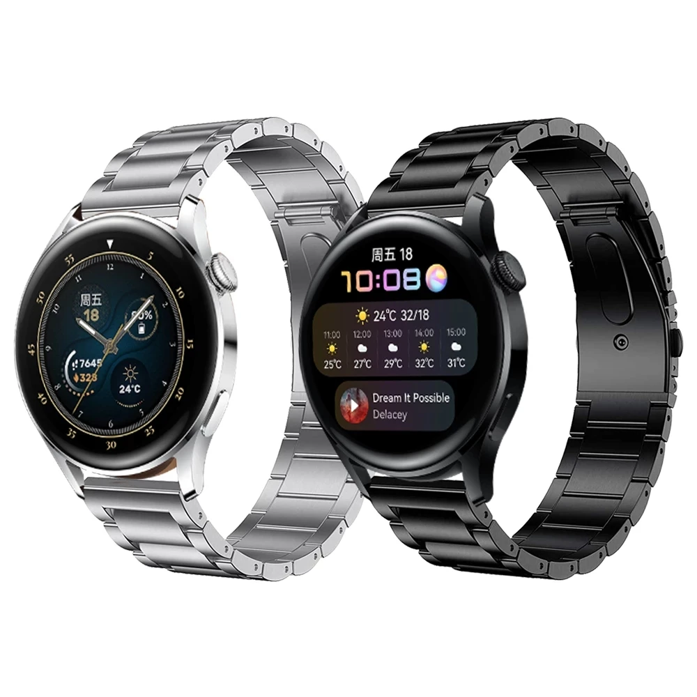 

Ремешок для Huawei Watch 3 46 мм, металлический браслет с застежкой из нержавеющей стали для наручных часов 3 GT2 Pro GT2 46 мм