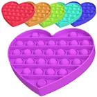 Пузырьки Смешные датчики Игрушка антистресс PushBubble2 сердце 1 шт. разные цвета Поп ит