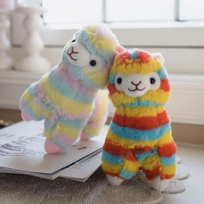 

Лама-альпака 20 см, милая, милая, приятная на ощупь плюшевая игрушка-Зверюшка, подарок для девочек, мальчиков, малышей, на день рождения, Рожде...