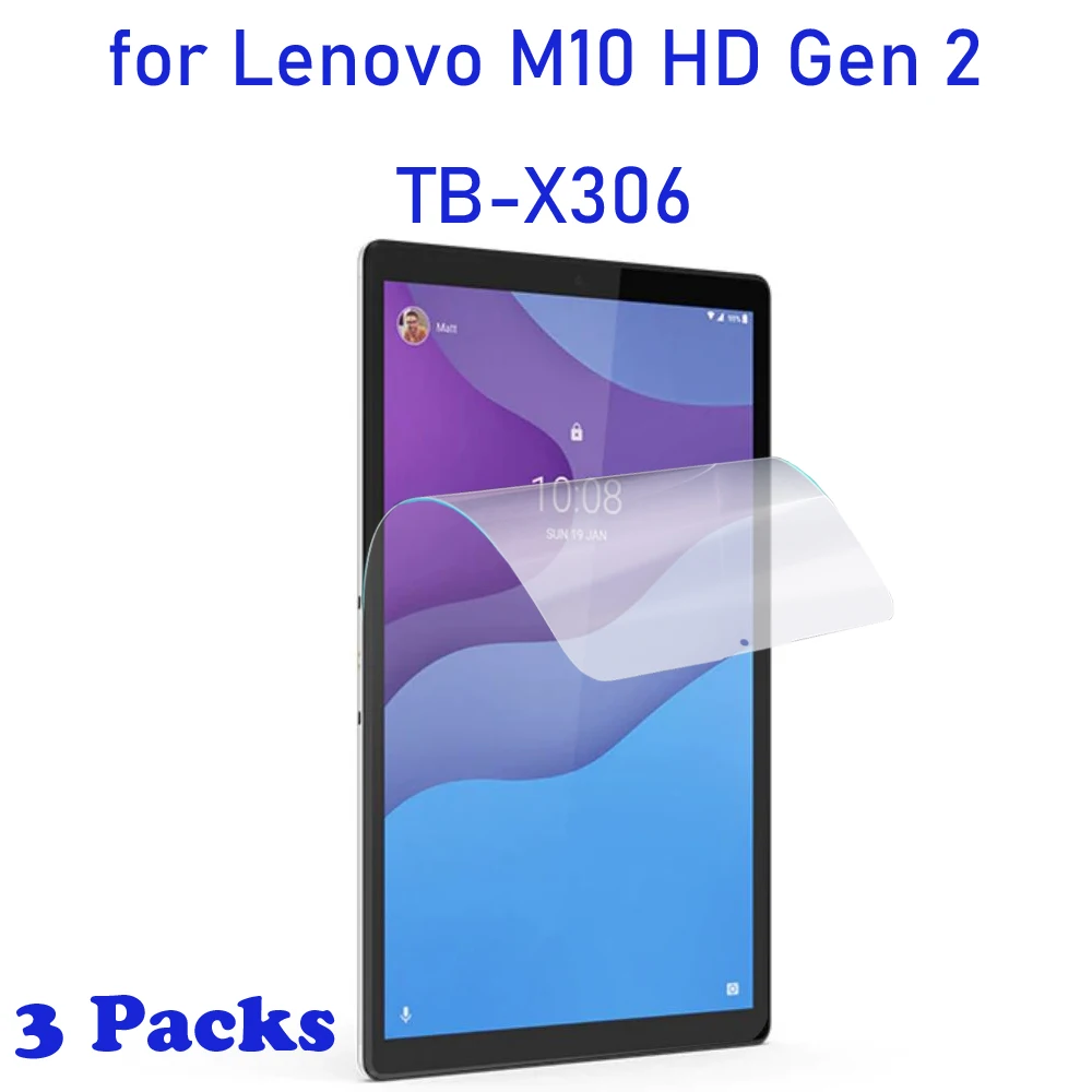 3 шт. PE мягкая защитная плёнка для экрана Lenovo Tab M10 HD Gen 2 (2nd Generation) TB X306F X306X 10 1