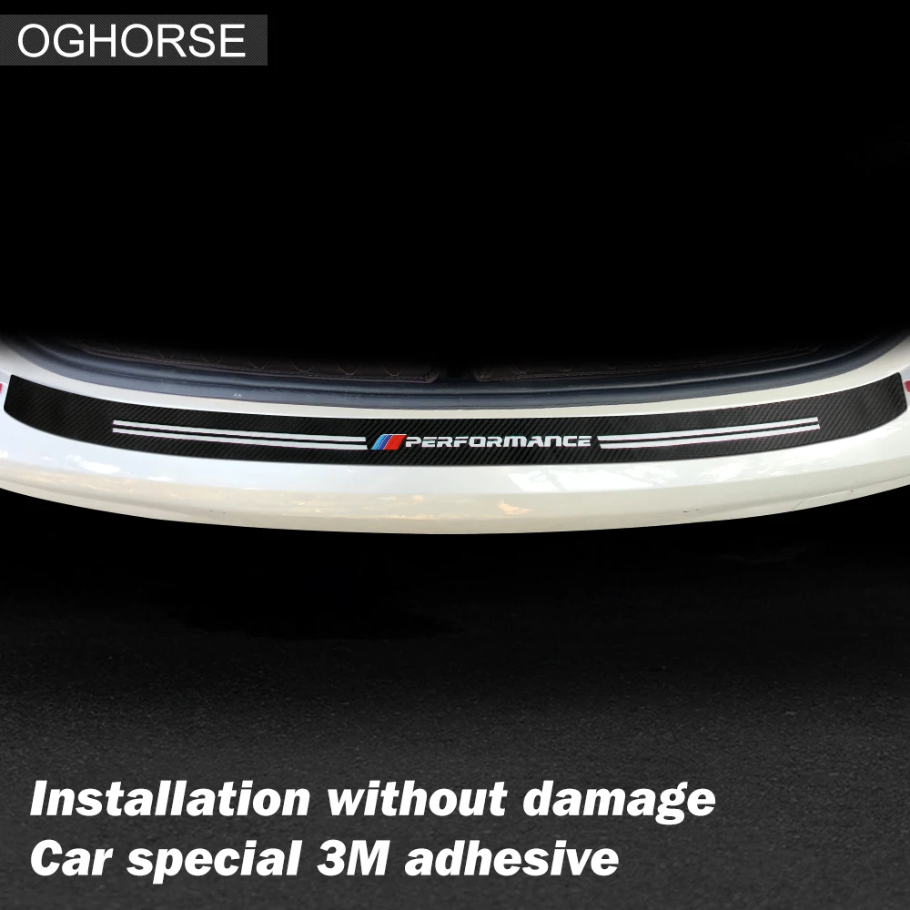 Защитная накладка на задний бампер M Performance кожаная наклейка Наклейка багажник