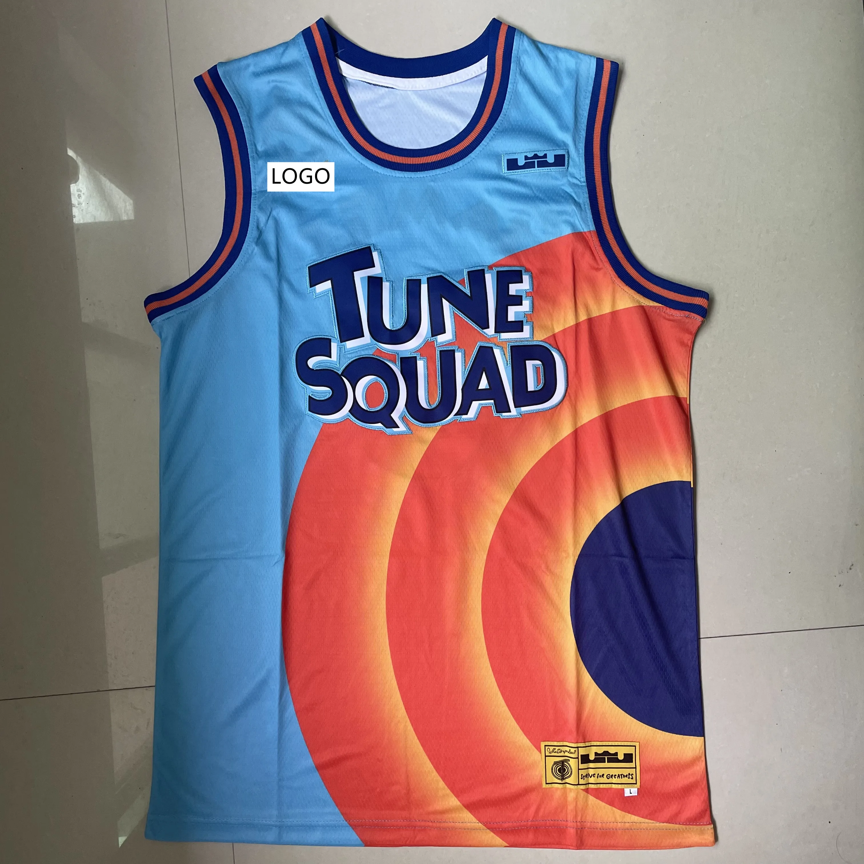 

American Space jam JAMES 6# Movie Tune Squad Basketball Jersey Set Sports Air Slam Dunk Sleeve Shirt Singlet Uniform