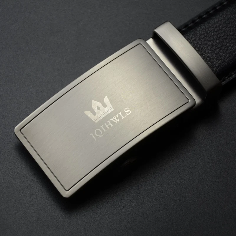 Ремень мужской из натуральной кожи деловой винтажный пояс с автоматической