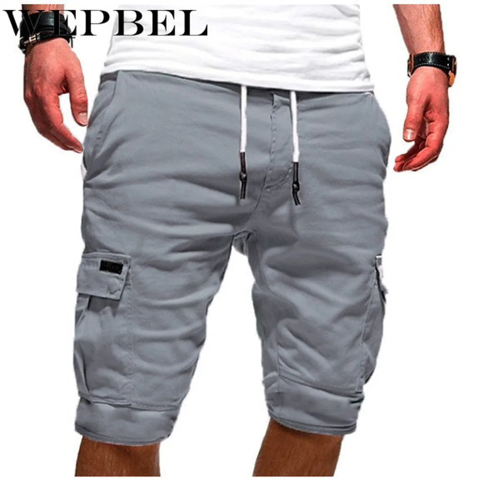 Летние Короткие брюки WEPBEL модные мужские летние пляжные свободные шорты |