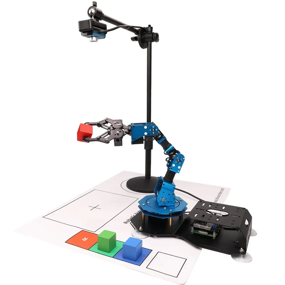 Комплект игрушек Raspberry Pi 4B AI Vision 6 DOF Robotic Arm/ Python | Игрушки и хобби