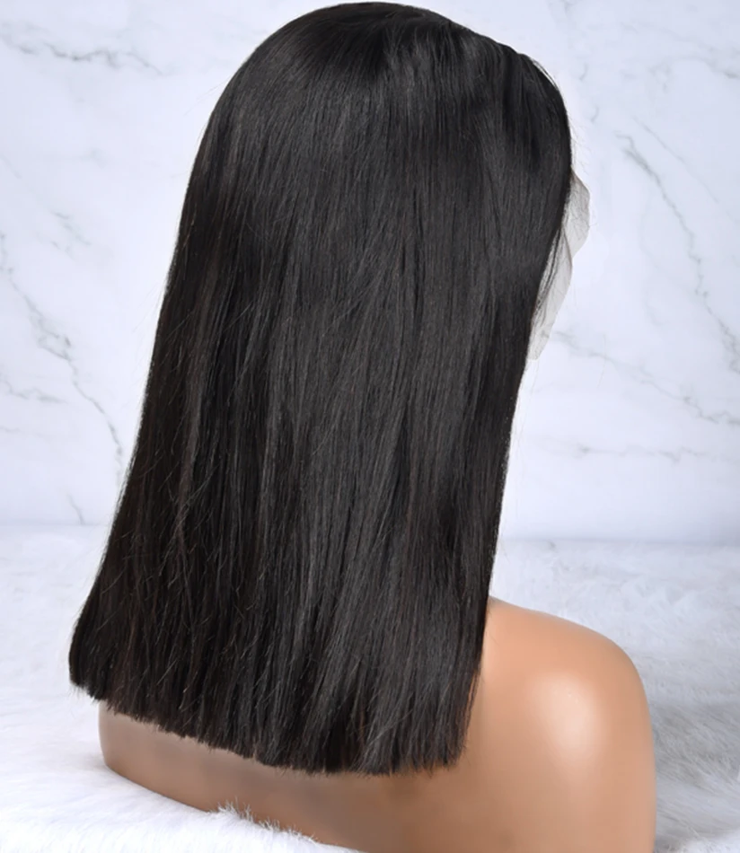 Прямые 13х4 парики на кружевном фронте с коротким Бобом кружевные передние