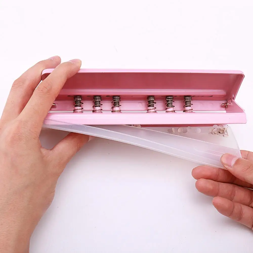 Holes Puncher Anti-slip 6 Durable Paper Punch Tool with Positioning Ruler for Office | Канцтовары для офиса и дома