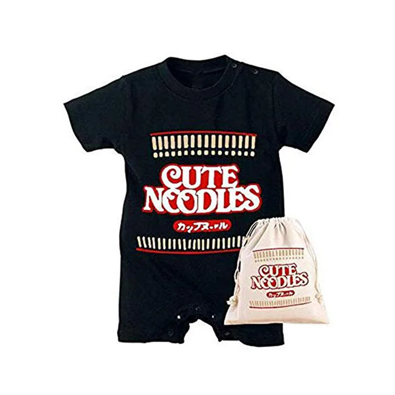 Боди YSCULBUTOL для новорожденных Забавный костюм малышей рамен лапша забавный