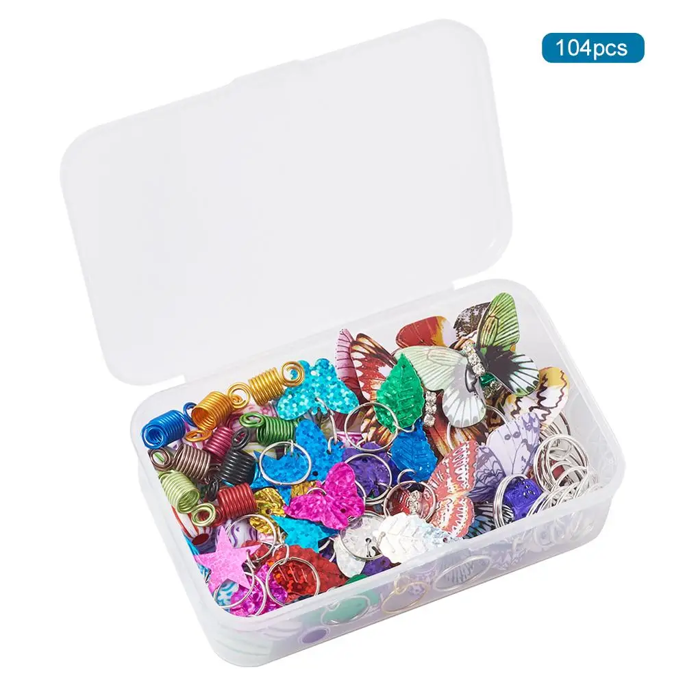 Набор аксессуаров для волос сделай сам комплект из бусин катушки манжет бабочки