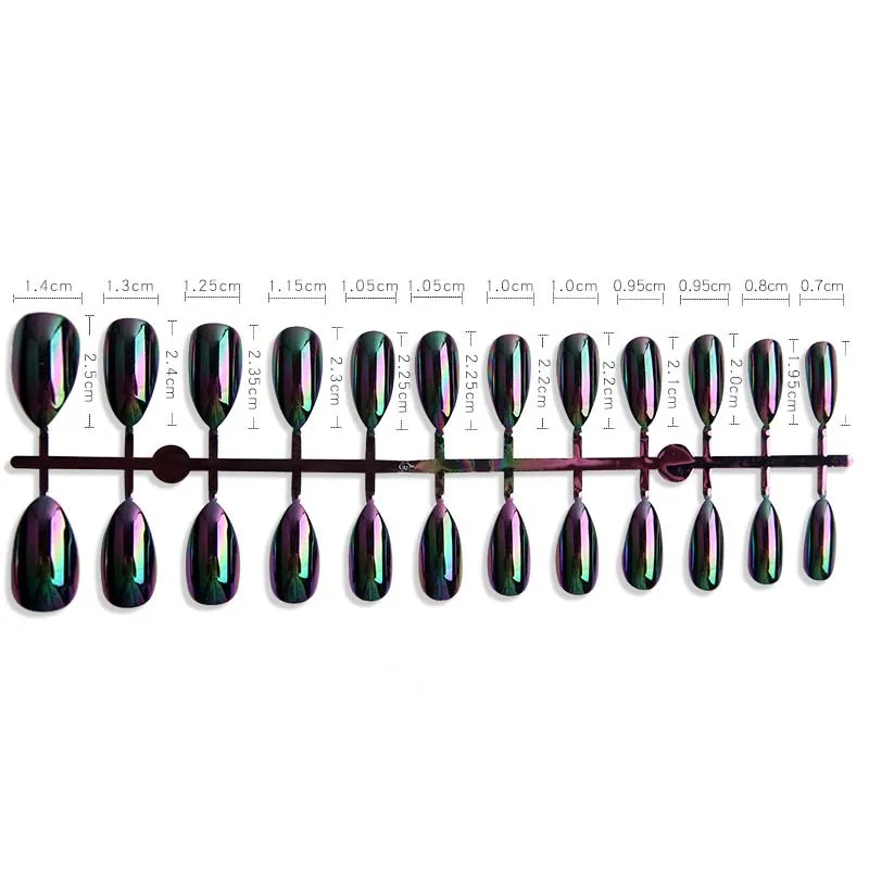 5Pcs/pack Full Cover Colourful Artificial Gel Short Pointed Coffin False Nail Tips DIY Salon Fake Practice Board Tools | Красота и