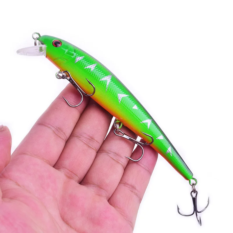 

Proleurre Minnow Fishing Lure 13cm 19g Wobbler Hard Bait Crankbaits 5 Colors Fishing lures Bass Fresh Salt water 2# hooks
