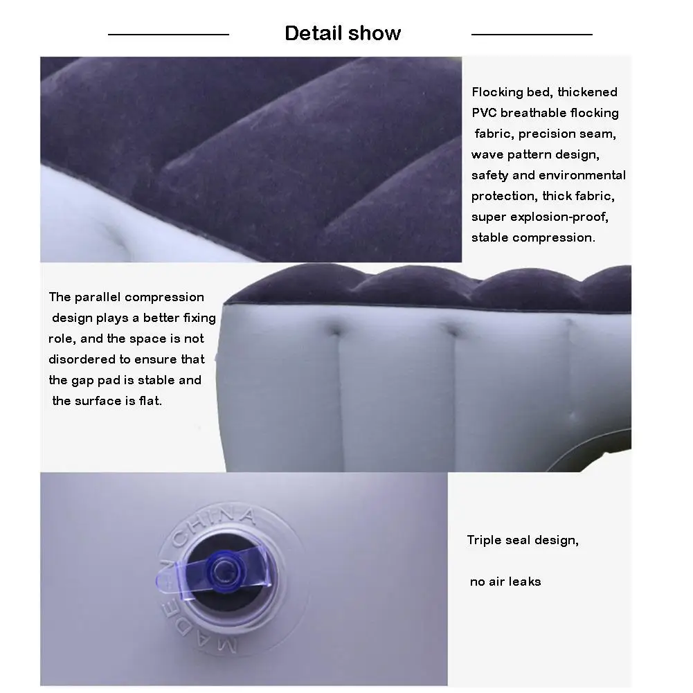 Автомобильный матрас Надувное заднее сиденье подкладка для щели воздушная