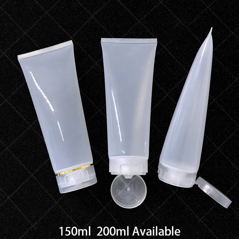 

150g 200g Empty Squeeze Bottle 200ml 150ml Plastic Cosmetic Container Body Lotion Cream Packaging Refillable Tube Free Shipping