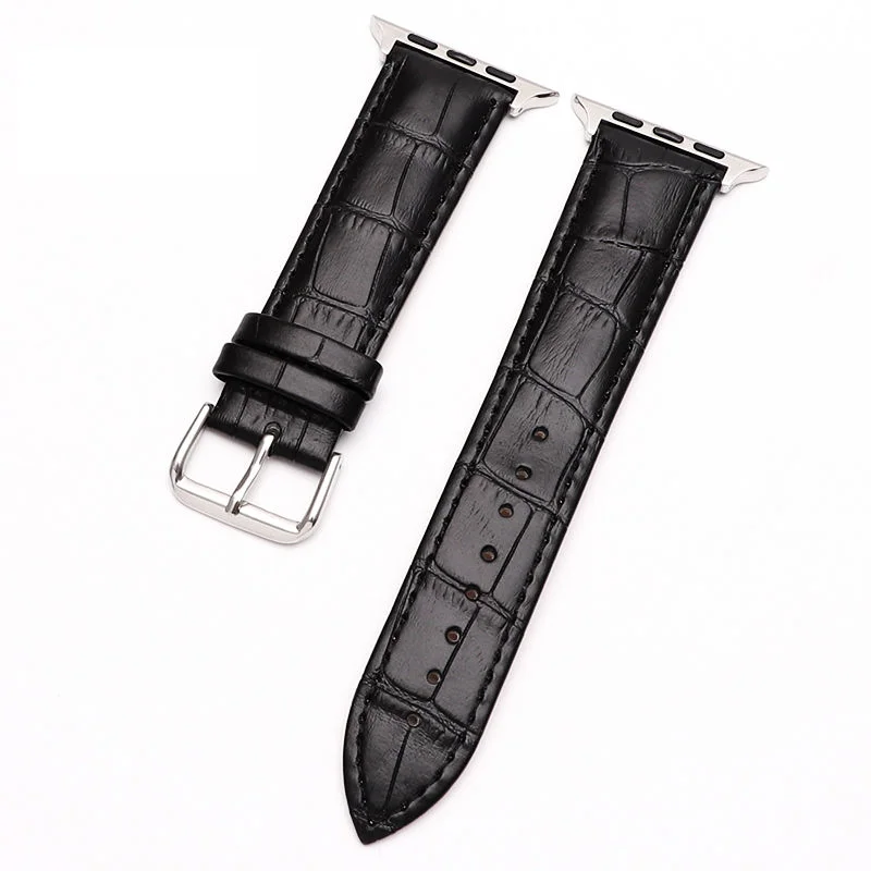 Ремешок кожаный для Apple Watch 6 Band двойной браслет iwatch Series 5 4 3 SE 44 мм 40 42 38