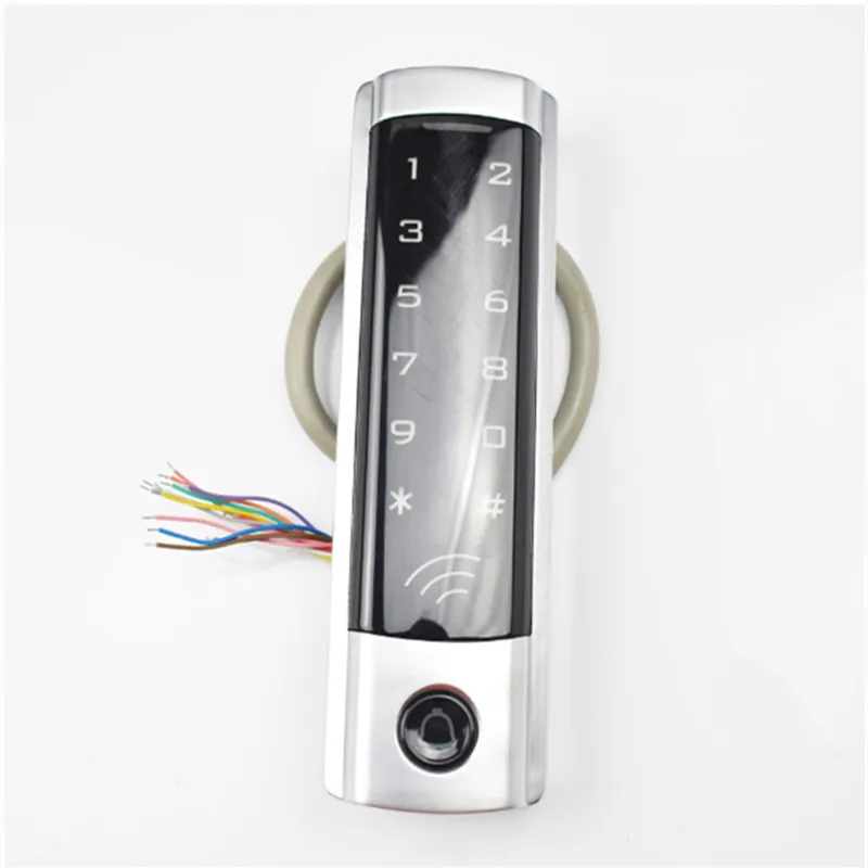 

RFID Standalone Touch Access Controller Metal Keypad RFID 125khz EM Door Lock Access Control System With IP65 Waterproof