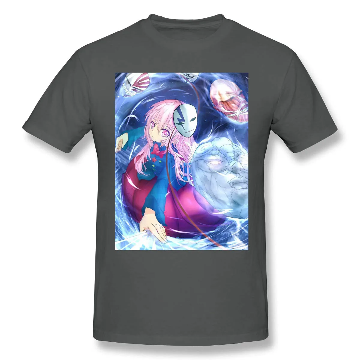 Футболка мужская хлопковая модная тенниска с принтом суперсилы темного черного