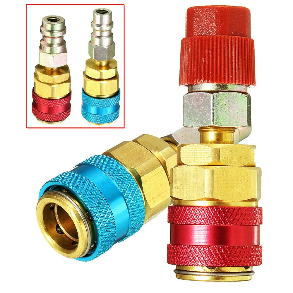 

Quick Coupler Extension Adapter R134 Red 17 Mm Air Condition Blue Brass