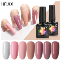 hnuix 7ml nail gel polish spring summer color long lasting hybrid for base matte top coat soak off uv led diy nail art gel