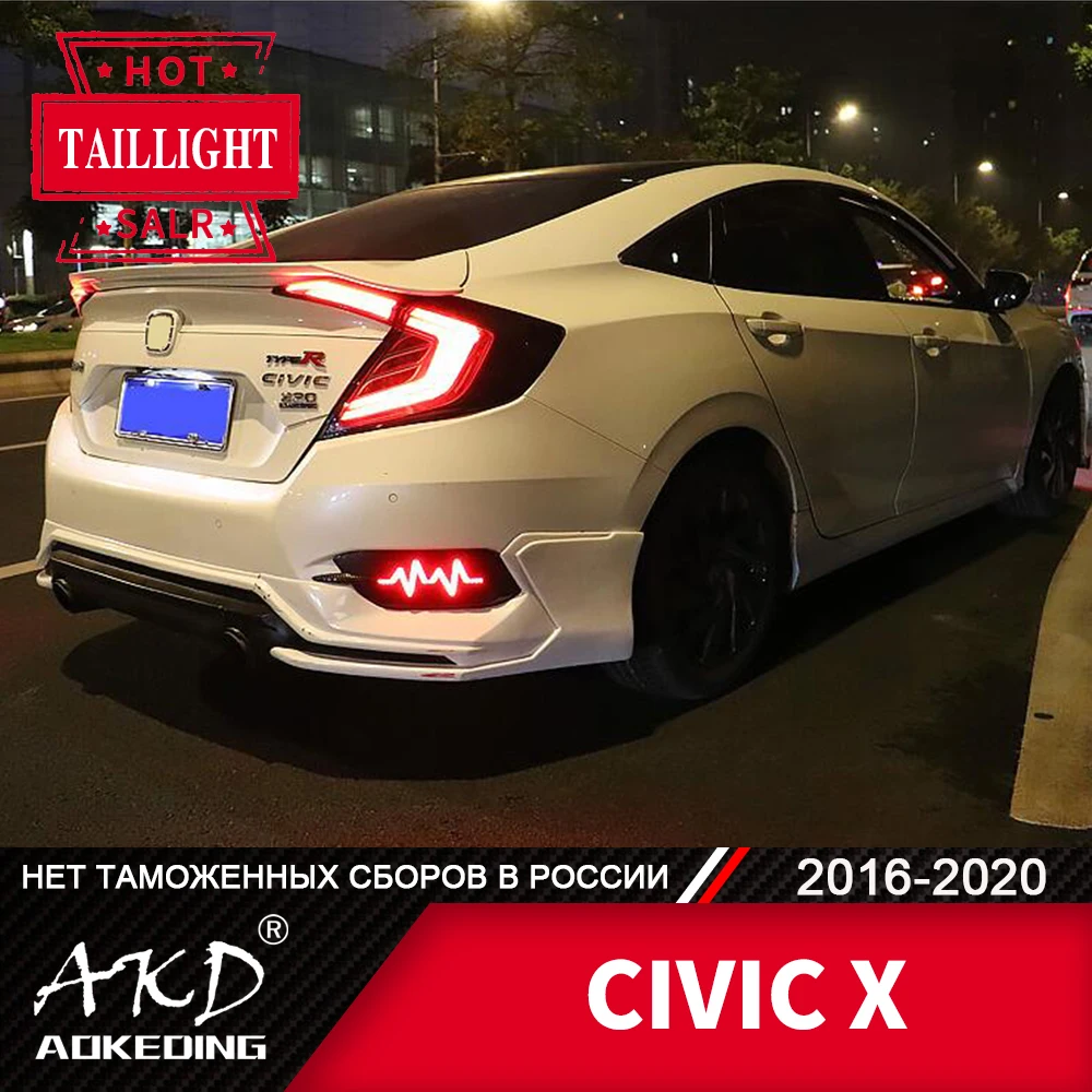 Задняя фара для автомобиля Honda Civic G 10X2017 2020 светодиодные задние фары