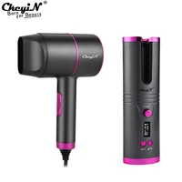 ckeyin professional electric hair dryer blow dryer mini blowe dry hairdryer portable automatic hair curling iron air curler