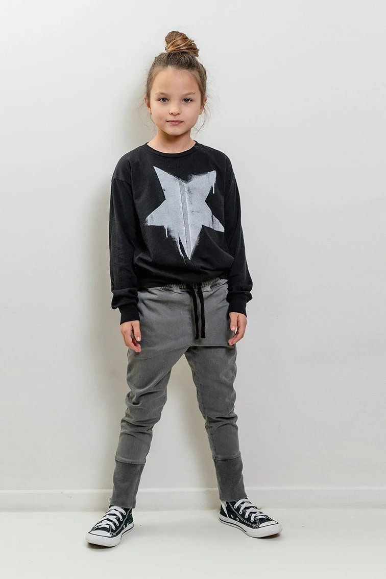 Tops de calavera para ni&ntilde;os, ropa de calle g&oacute;tica, Camiseta larga g&oacute;tica para ni&ntilde;os y ni&ntilde;as, ropa de beb&eacute;, jersey de cuello redondo 2021-5