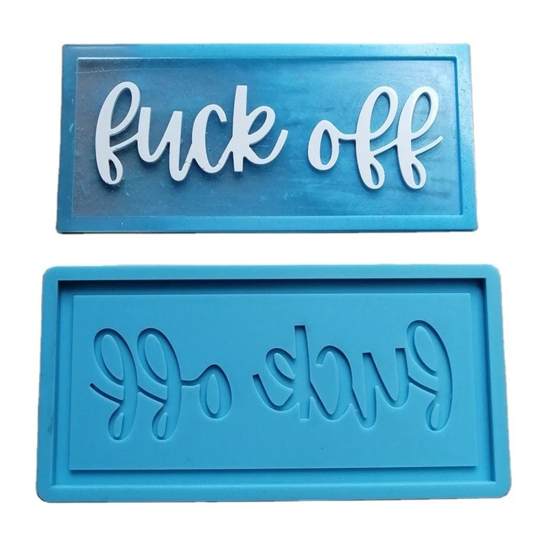 

DIY Crafts Making Epoxy Resin Mold Doorplate Door Signs Casting Silicone Mould 85LF