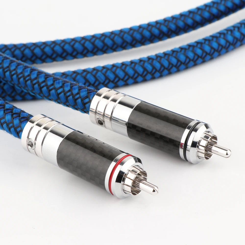 ST-48B 6N медный посеребренный 2RCA штекер к кабель для подключения Hifi аудио 2328 Hi-Fi