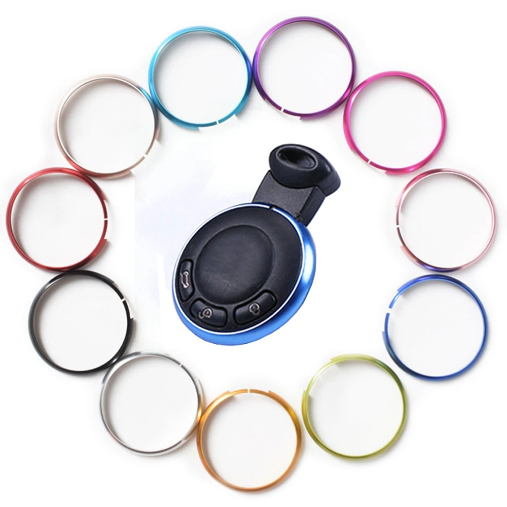 

For MINI R55 R56 R57 R58 R59 R60 R61 Countryman Clubman Car Styling Key Cover Ring Trim Keychain For MINI Cooper Accessories