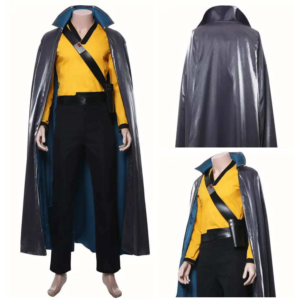 Звезда Косплэй Wa костюм Lando Calrissian плащ для взрослого костюма карнавальные