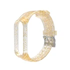 Блестящий ремешок для Mi Band 6, 5, 4, сменный силиконовый ремешок для Xiaomi Mi Band