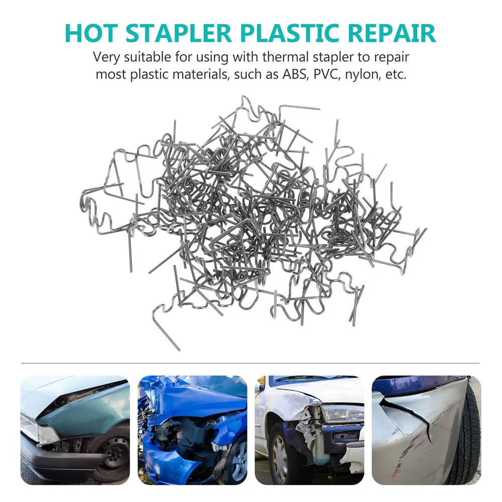 

400pcs Car Automobile Bumper Repair Pre Cut Wave Staples Metal Welding Rods