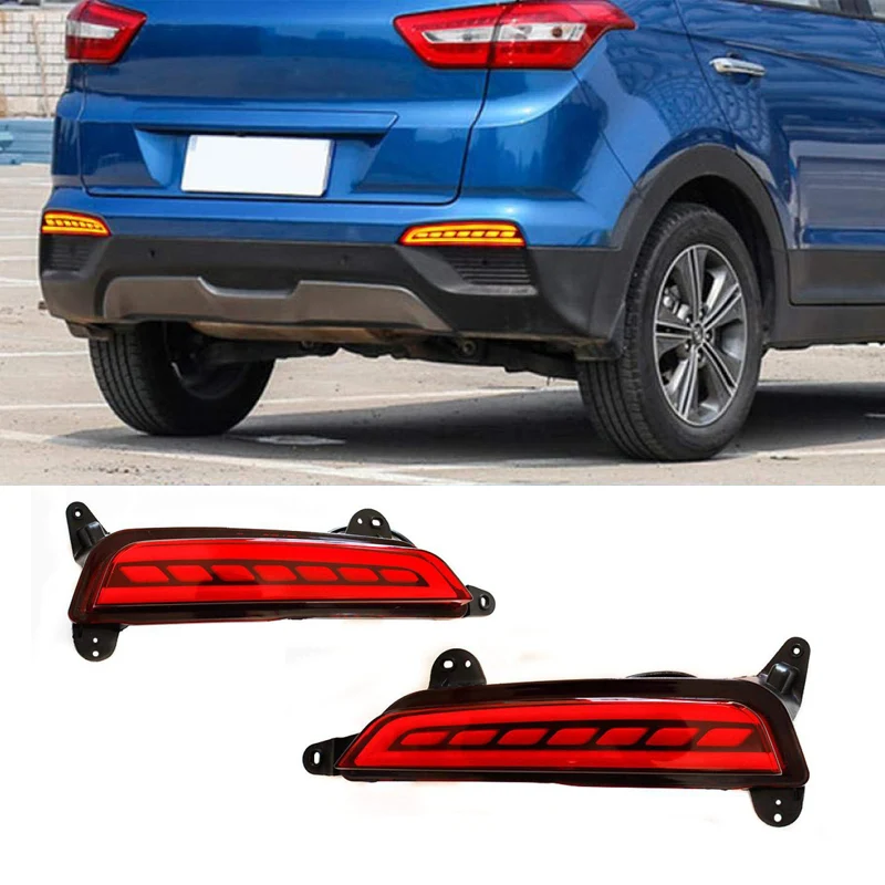 1 пара 12V задний светодиодный отражатель светильник хвост стоп сигнал для Hyundai Creta