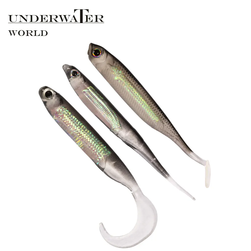 Мягкая силиконовая Рыболовная Приманка пластиковые приманки искусственные 5 шт.