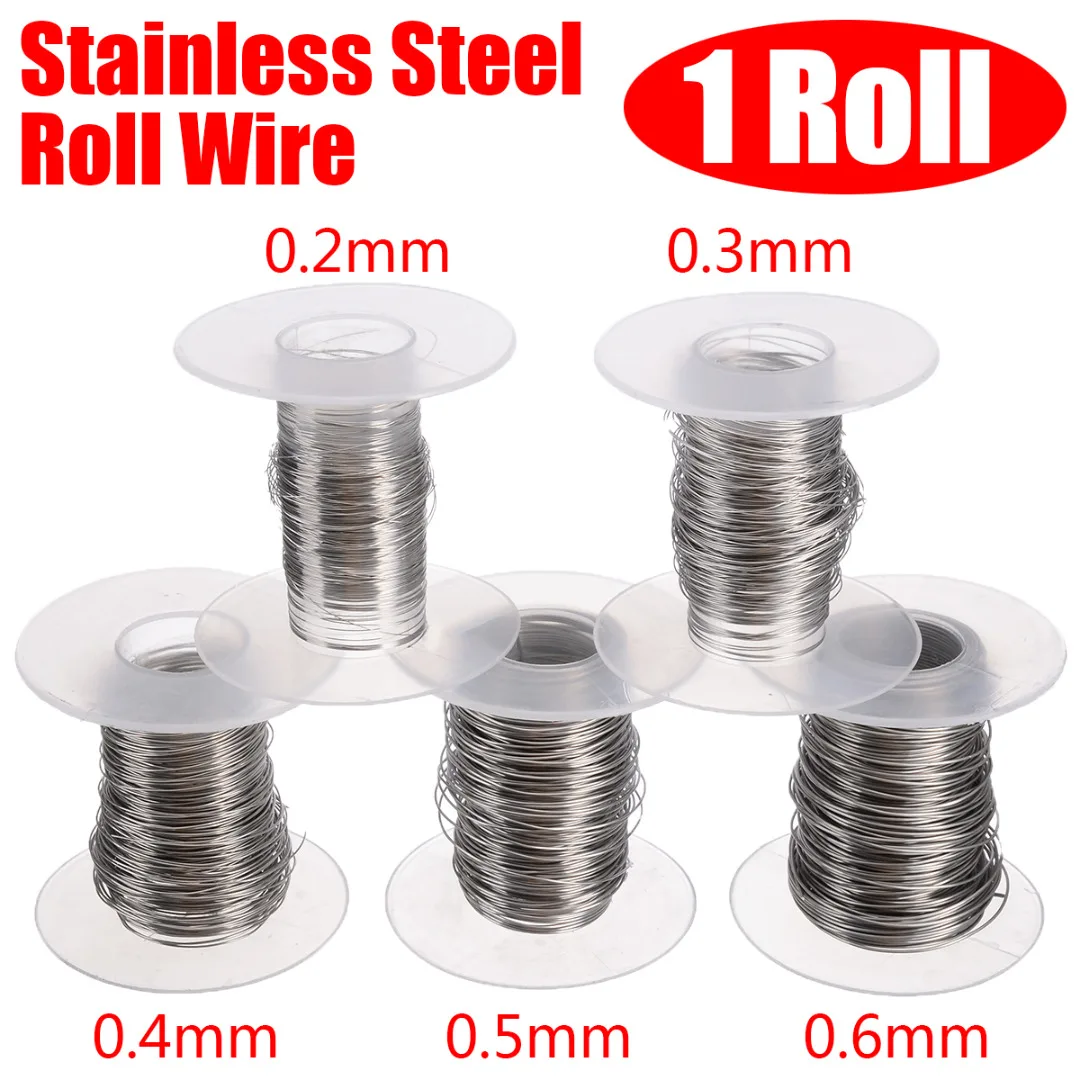 

1 Pc 0.2-0.6mm Stainless Steel Wire Cable Keychain Cable Rope Key Holder Keyring Key Chain Rings Women Men Jewelry Supplies