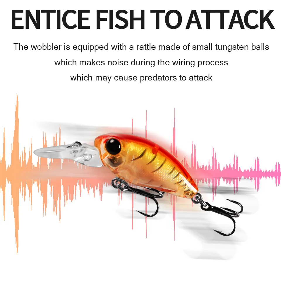 BEARKING мини идеальный приманки для ловли рыбы профессиональное качество crankbait 30 мм