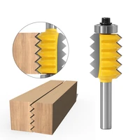 wood tool milling cutter shank adjustable finger joint glue router bit tenon cutter industrial grade woodwork cone tenoning bit