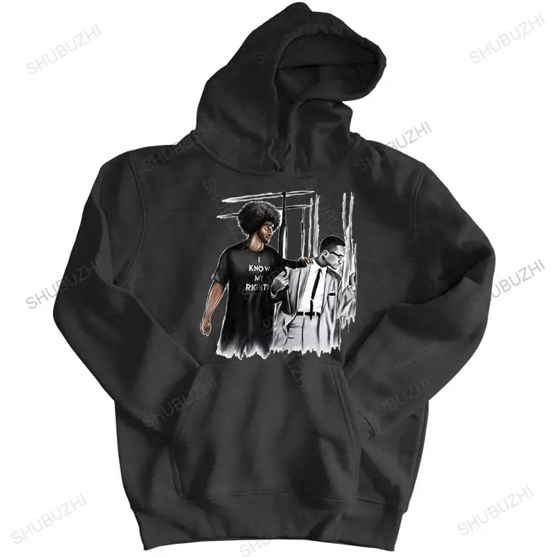 

men's brand hoodies luxury warm coat Colin Kaepernick Malcolm X - I Know My Rights - sweatshirt Harajuku unisex jacket hooded