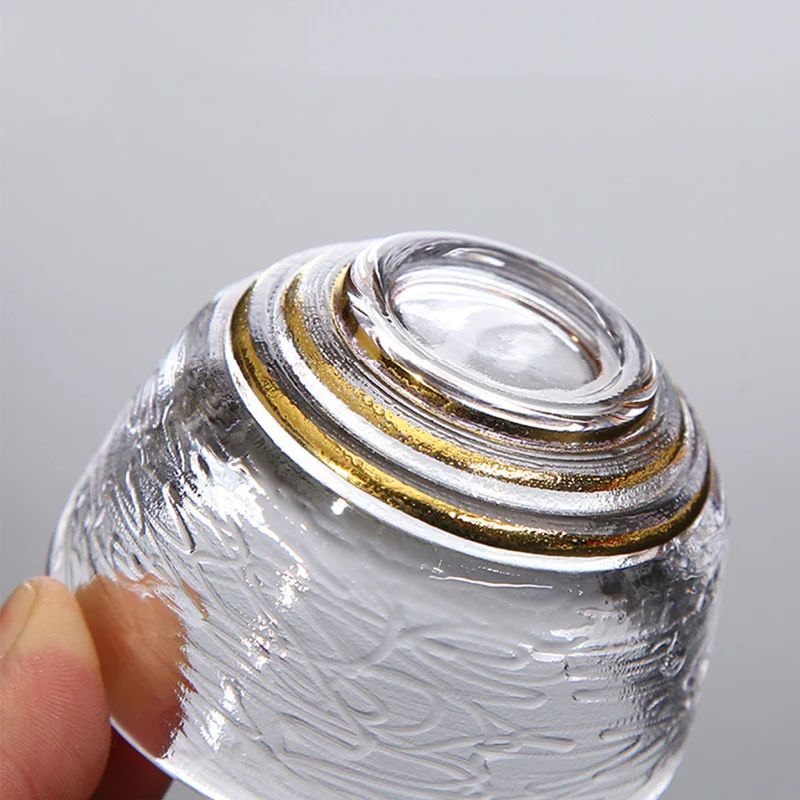 

JIEWU Japanese Style Heat-resistant Glass Cup Exquisite Small Glass Tea Cup 2021 New Hot Office Kitchen Accessories