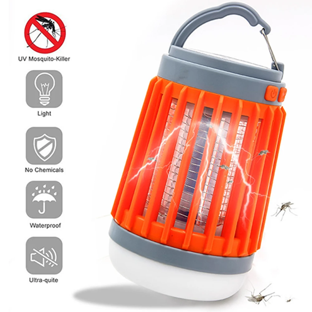 

2 In1 Mosquito Killer Lamp Portable LED Electronic Insect Zapper Bug Moth Fruit Fly Killer Powerful Insect Trap Moskito Camping