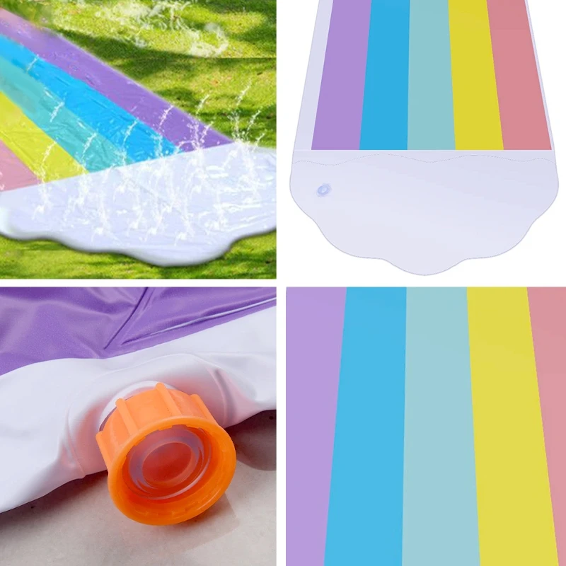 Водная горка для заднего двора скользящая игровой центр радужная игровая